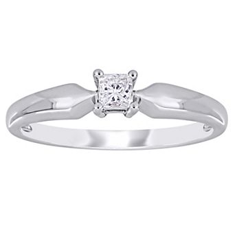 Stella Grace 10k White Gold 1/5 Carat T.W. Diamond Solitaire Engagement Ring
