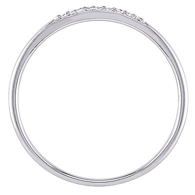Stella Grace 10k White Gold Diamond Accent Wedding Band