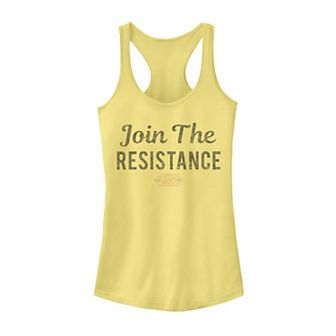 Juniors' Star Wars Last Jedi Join The Resistance Graphic Tank Top