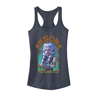 Juniors' Star Wars: The Clone Wars Ahsoka Portrait Graphic Tank Top