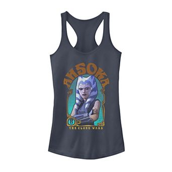 Juniors' Star Wars: The Clone Wars Ahsoka Portrait Graphic Tank Top