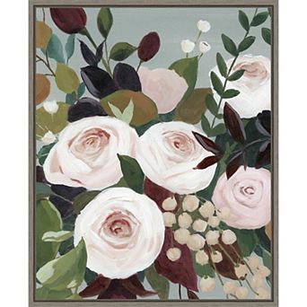 Amanti Art Bohemian Blooms I Framed Canvas Wall Art