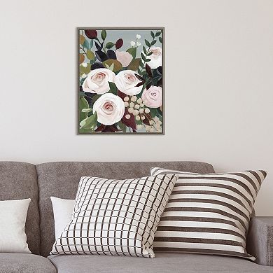 Amanti Art Bohemian Blooms I Framed Canvas Wall Art