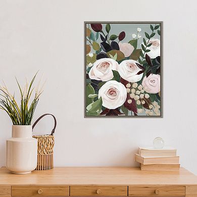 Amanti Art Bohemian Blooms I Framed Canvas Wall Art