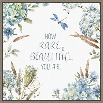 Amanti Art Bohemian Blue 10A Framed Canvas Wall Art