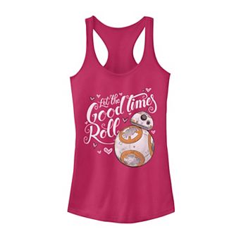 Juniors' Star Wars Valentine's Day "Good Times Roll" Graphic Tank Top