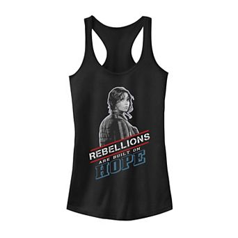 Juniors' Star Wars Jyn Erso "Built On Hope" Graphic Tank Top