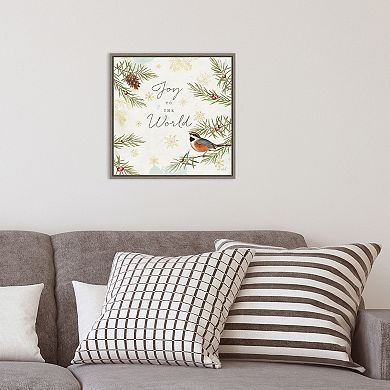 Amanti Art Christmas Tradition III Bird Katie Pertiet Framed Canvas Wall Art