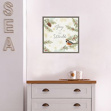 Amanti Art Christmas Tradition III Bird Katie Pertiet Framed Canvas Wall Art