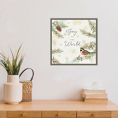 Amanti Art Christmas Tradition III Bird Katie Pertiet Framed Canvas Wall Art