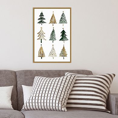 Amanti Art Evergreens II Tree Isabelle Z Framed Canvas Wall Art