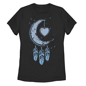 Juniors' Moon Catcher Dreamcatcher Graphic Tee