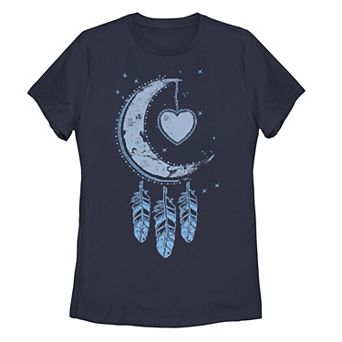 Juniors' Moon Catcher Dreamcatcher Graphic Tee