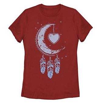 Juniors' Moon Catcher Dreamcatcher Graphic Tee