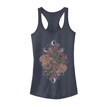 Juniors' Geometric Floral Graphic Tank Top