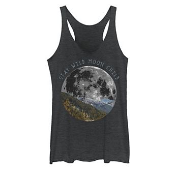 Juniors' Moon Child Galactic Earth Graphic Tank Top