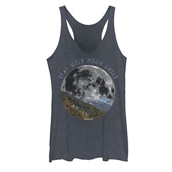 Juniors' Moon Child Galactic Earth Graphic Tank Top