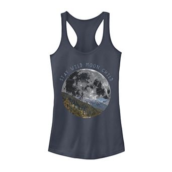 Juniors' Moon Child Galactic Earth Graphic Tank Top
