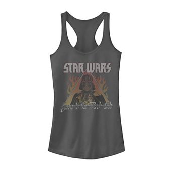 Juniors' Star Wars Darth Vader Come To The Dark Side Flame Portrait Tank Top