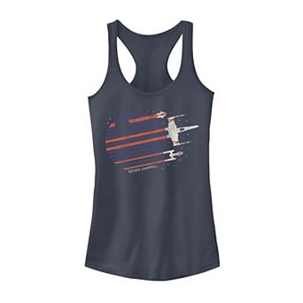 Juniors' Star Wars Death Star Flyby Graphic Tank Top