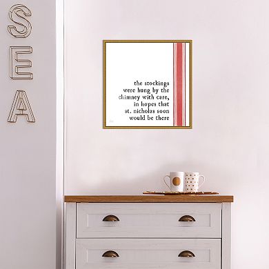 Amanti Art Simple Christmas II Framed Canvas Wall Art