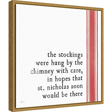 Amanti Art Simple Christmas II Framed Canvas Wall Art