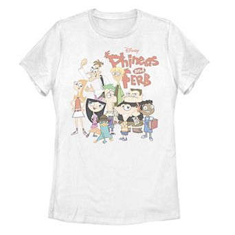 Disney's Phineas And Ferb Juniors' The Group Logo Graphic Tee