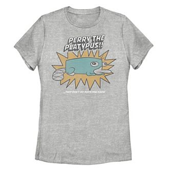 Juniors' Disney's Phineas And Ferb Perry The Platypus Tee