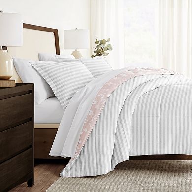 Home Collection Pressed Flowers Reversible Comforter Set