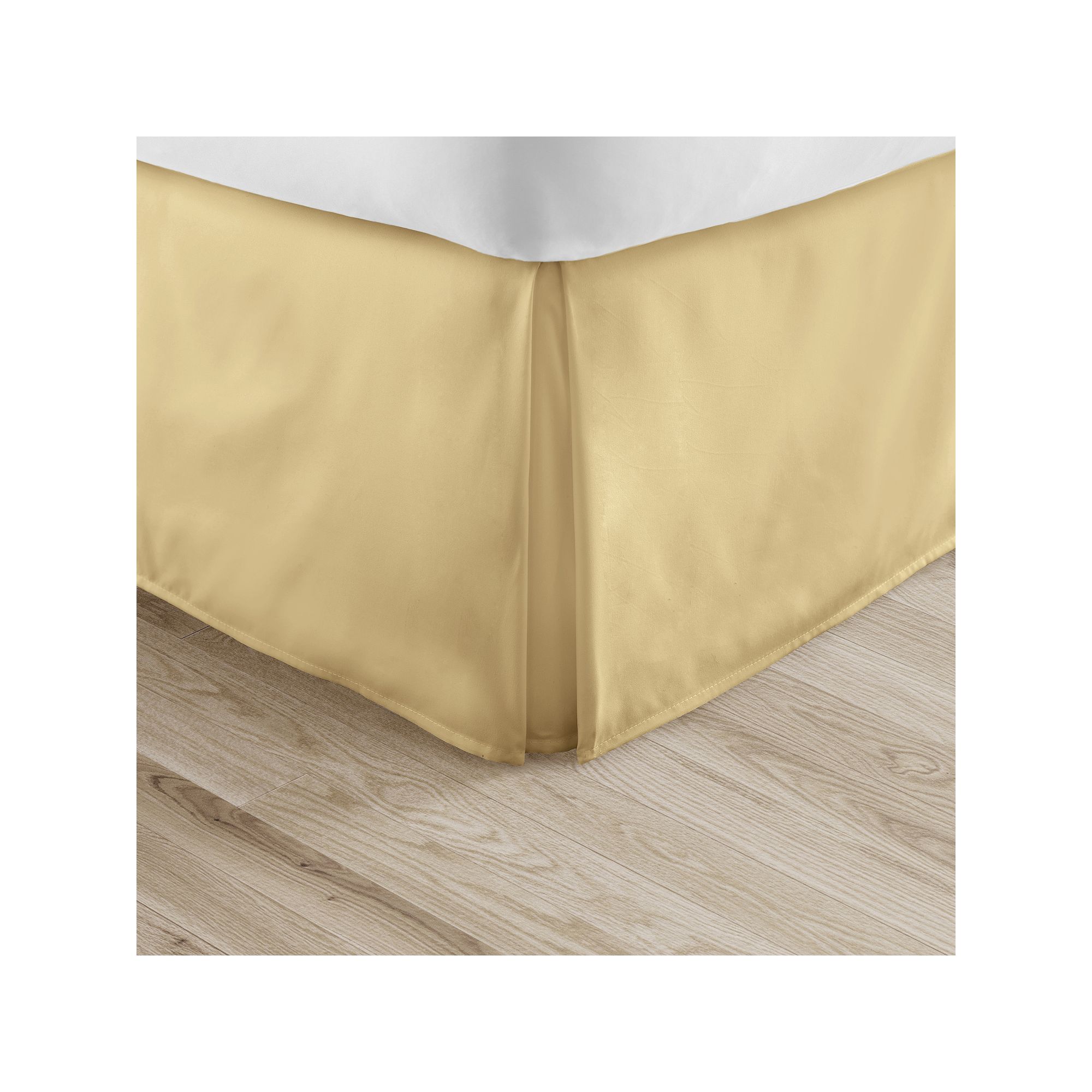 Home Collection Premium Pleated Bed Skirt, Size: California King, Gold