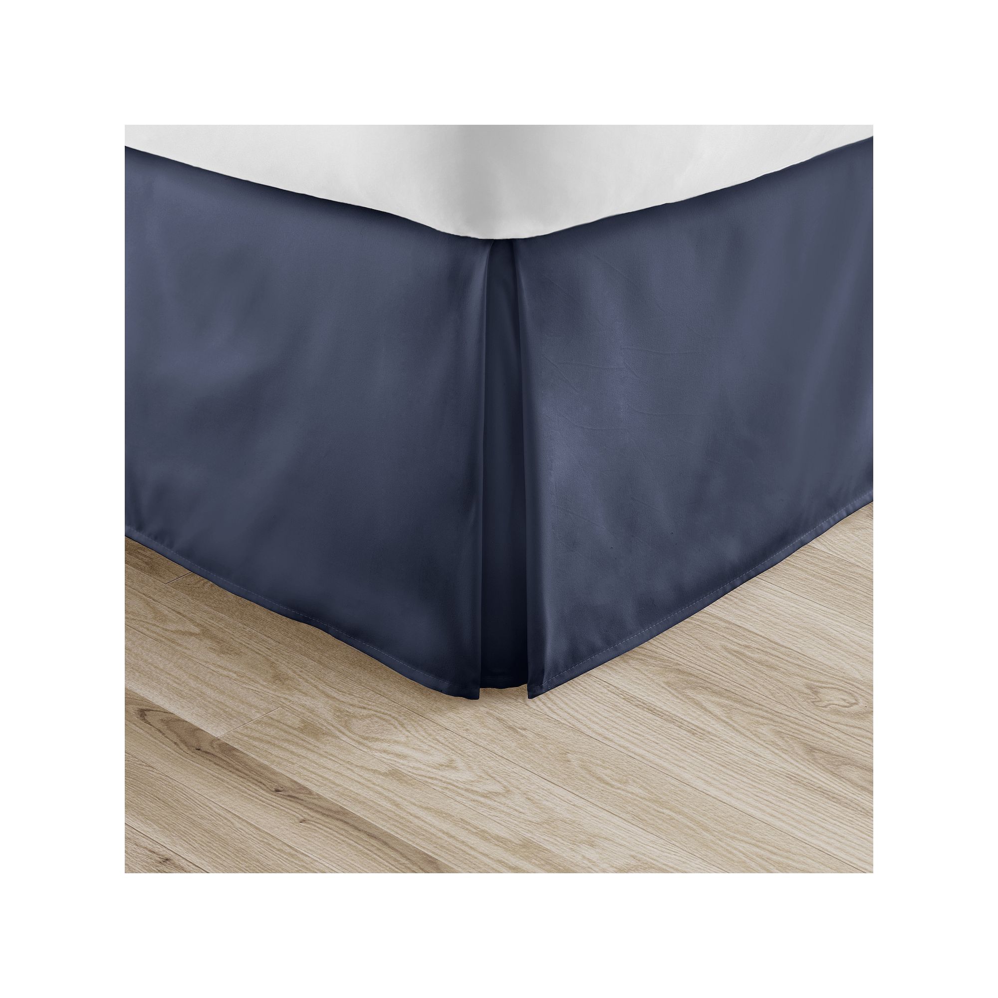 Home Collection Premium Pleated Bed Skirt, Size: King, Blue