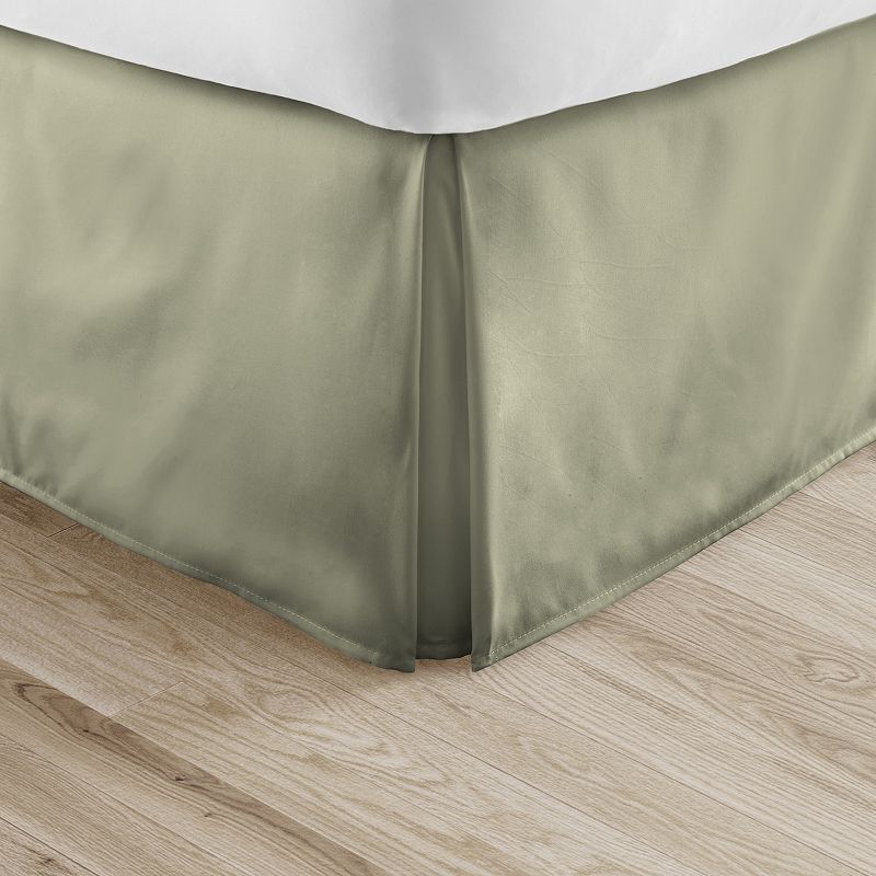Home Collection Premium Pleated Bed Skirt, Size: Queen, Green