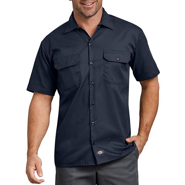 Big & Tall Dickies FLEX Relaxed-Fit Twill Button-Down Work Shirt