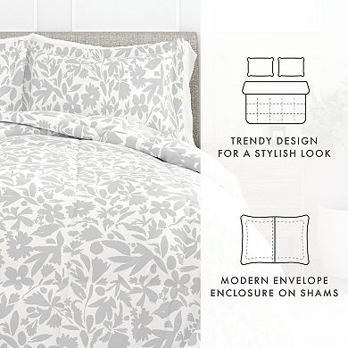 Home Collection Abstract Garden Patterned Comforter Set