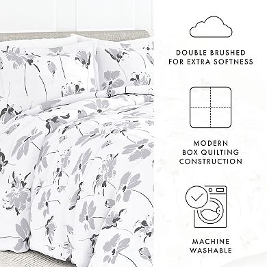 Home Collection Magnolia Patterned Comforter Set