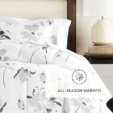 Home Collection Magnolia Patterned Comforter Set
