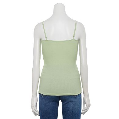 Juniors' SO® V-Neck Ribbed Cami
