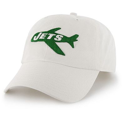 Men's '47 White New York Jets Clean Up Legacy Adjustable Hat