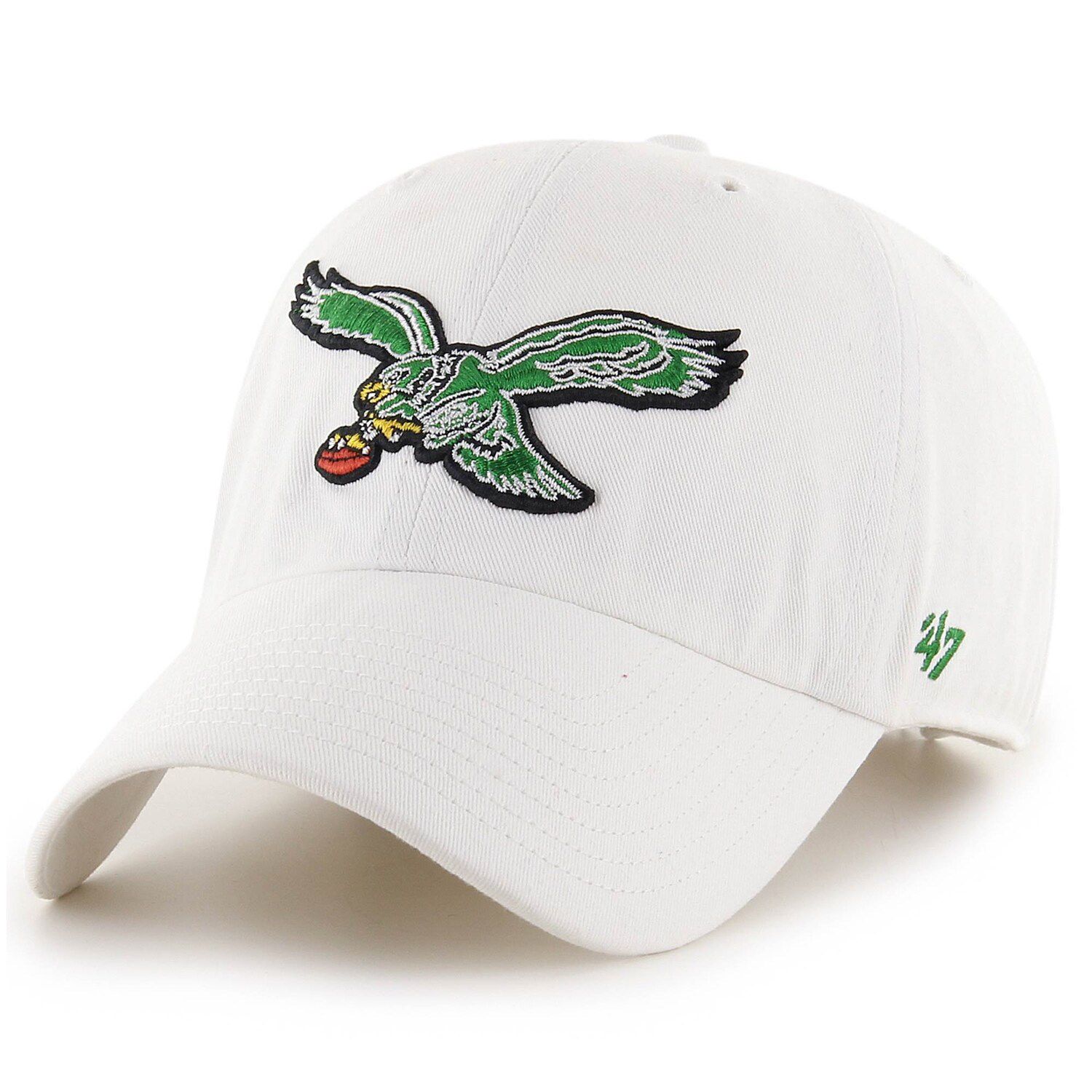 47 Men's Philadelphia Eagles Pride Green Clean Up Adjustable Hat