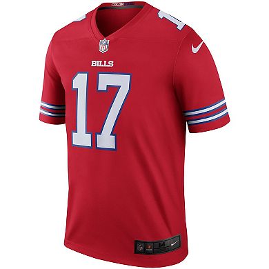 Men's Nike Josh Allen Red Buffalo Bills Color Rush Legend Jersey