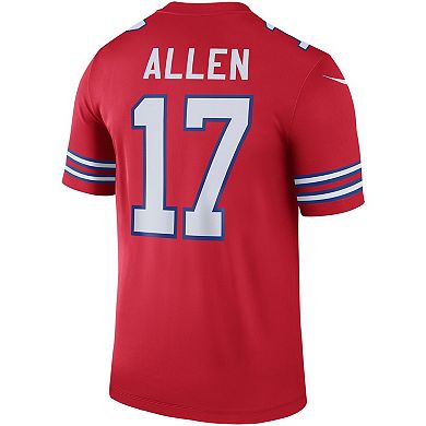 Men's Nike Josh Allen Red Buffalo Bills Color Rush Legend Jersey