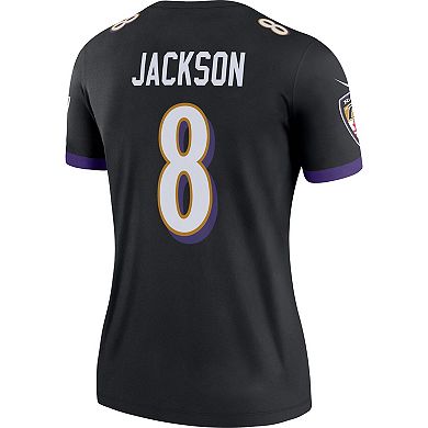 Women's Nike Lamar Jackson Black Baltimore Ravens Legend Team Jersey