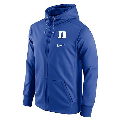 Men's Nike Royal Duke Blue Devils Logo Stack Performance Full-Zip Hoodie