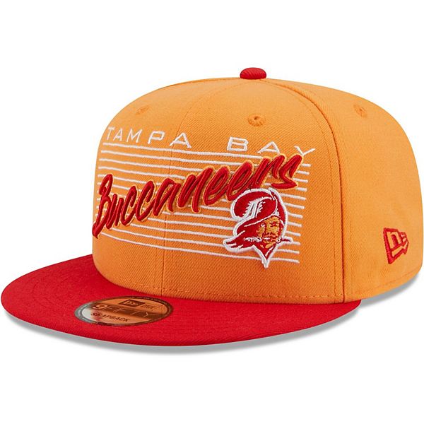 Tampa Bay Buccaneers Snapback New Era 9Fifty Throwback Logo Orange Cap Hat