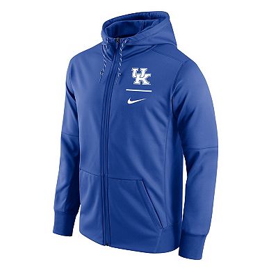 Men's Nike Royal Kentucky Wildcats Logo Stack Performance Full-Zip Hoodie