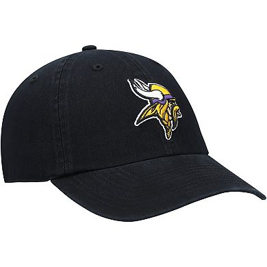Men's '47 Black Minnesota Vikings Secondary Clean Up Adjustable Hat