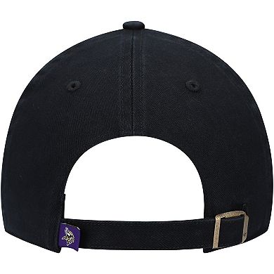 Men's '47 Black Minnesota Vikings Secondary Clean Up Adjustable Hat