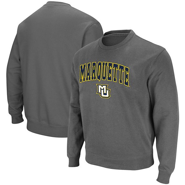 Men's Colosseum Charcoal Marquette Golden Eagles Arch & Logo Tackle ...