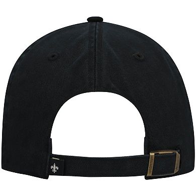Men's '47 Black New Orleans Saints Clean Up Alternate Adjustable Hat