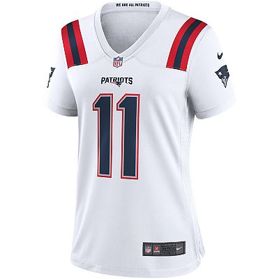 Women s Nike Julian Edelman White New England Patriots Team Game Jersey